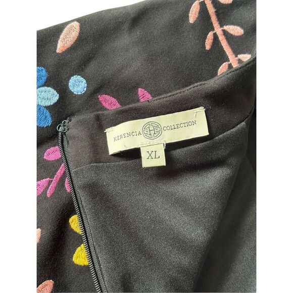 Herencia Collection MorelosState Catrina Embroidered Mini Skirt size XL Floral M - Picture 4 of 9